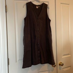 GAP sleeveless v-neck A line dress